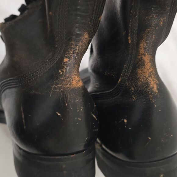 Vintage 60s Military Boots Vietnam Black Leather Jump Men's BF Goodrich Size 9.5 - Picture 8 of 8